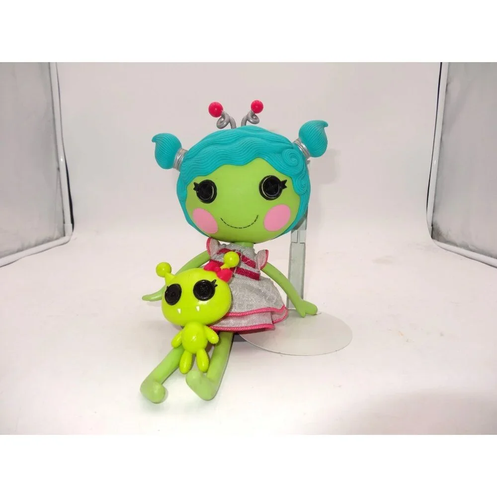 Lalaloopsy Alien Haley Galaxy Doll‎ With Green Skin Turquoise Pigtails Alien Pet
